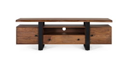 Giner Y Colomer Mueble TV Palisandro Metal 170x55x45 cm Nogal